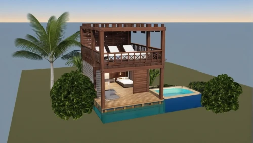 lifeguard tower,3d rendering,pool house,stilt house,stilt houses,holiday villa,dug-out pool,floating island,resort,floating huts,cube stilt houses,beach resort,summer house,tree house,tree house hotel,cabana,3d model,inverted cottage,beach furniture,tropical house,Photography,Artistic Photography,Artistic Photography 01