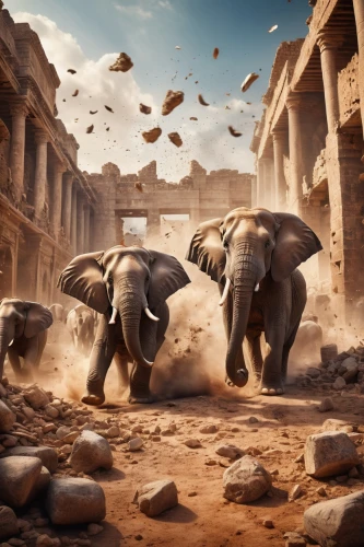 elephants,elephantine,pachyderm,cartoon elephants,elephant herd,elephant ride,elephants and mammoths,african elephants,rome 2,ancient rome,circus elephant,the ancient world,elephant,gladiators,elephant tusks,elephant camp,african elephant,indian elephant,digital compositing,theater of war,Photography,General,Cinematic
