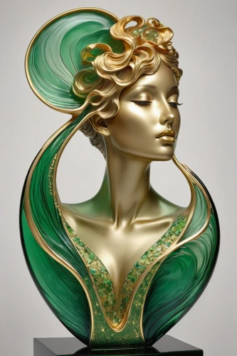 laurel wreath,art nouveau,art nouveau design,malachite,art deco woman,art deco ornament,medusa,bronze sculpture,decorative figure,cleopatra,decorative art,art deco,la nascita di venere,medusa gorgon,cybele,art nouveau frame,art nouveau frames,lacerta,water nymph,woman sculpture,Illustration,Retro,Retro 08