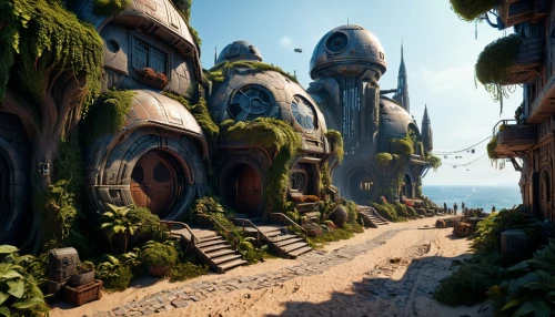 kadala,imperial shores,ancient city,scandia gnomes,futuristic landscape,development concept,fantasy city,atlantis,mountain settlement,northrend,citadel,aurora village,popeye village,fantasy landscape,elves flight,fantasy world,concept art,pathway,terraforming,an island far away landscape,Photography,General,Sci-Fi