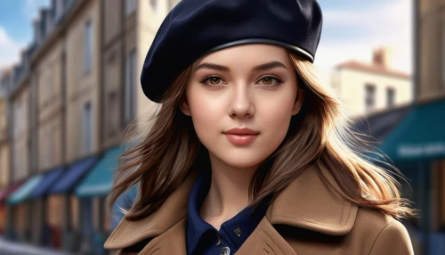 french digital background,beret,paris clip art,girl wearing hat,policewoman,world digital painting,girl in a historic way,city ​​portrait,paris,flat cap,the hat-female,victorian lady,breton,stewardess,bowler hat,woman's hat,digital painting,french valentine,french,trilby,Photography,General,Realistic
