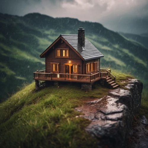 house in mountains,miniature house,lonely house,house in the mountains,small house,little house,the cabin in the mountains,small cabin,house in the forest,log home,wooden house,mountain hut,log cabin,home landscape,wooden hut,house with lake,summer cottage,mountain huts,roof landscape,beautiful home,Photography,General,Cinematic
