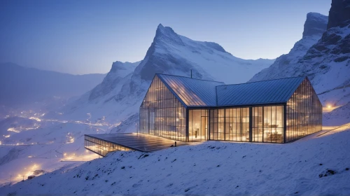 mountain hut,house in mountains,house in the mountains,alpine hut,mountain huts,snowhotel,snow house,snow shelter,winter house,alpine restaurant,avalanche protection,swiss house,monte rosa hut,alpine style,mountain station,the cabin in the mountains,cubic house,snow roof,ice castle,mirror house,Photography,General,Realistic
