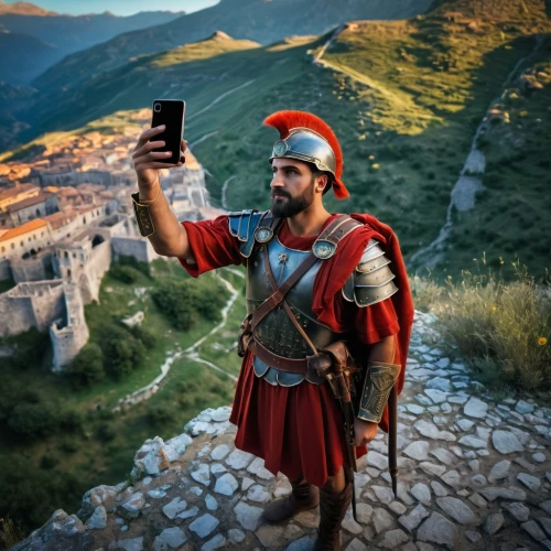 roman soldier,albania,red tunic,honor 9,montenegro,the roman centurion,nokia hero,man in red dress,mobile gaming,taking picture,tuscan,taking photo,turkey tourism,rome 2,selfie,taking picture with ipad,macedonia,thracian,cent,roman history,Photography,General,Fantasy