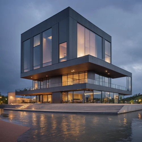 house by the water,cube stilt houses,cube house,cubic house,modern architecture,modern house,glass facade,house of the sea,dunes house,house with lake,water cube,aqua studio,contemporary,mirror house,glass building,houseboat,glass facades,kirrarchitecture,arhitecture,luxury property,Photography,General,Realistic