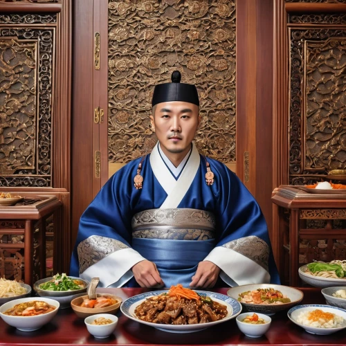 korean royal court cuisine,dak galbi,banchan,korean chinese cuisine,korean cuisine,jajangmyeon,kimchijeon,choi kwang-do,seolleongtang,gyeonghoeru,galbi,sejong-ro,miyeok guk,tteok-bokki,korean culture,baek kimchi,songpyeon,yeongsanhong,panokseon,naengmyeon,Photography,General,Realistic