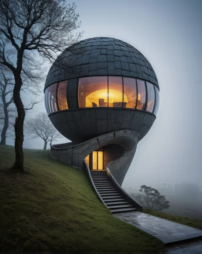 futuristic architecture,cube house,cubic house,mirror house,modern architecture,tree house hotel,dunes house,round house,futuristic art museum,pigeon house,archidaily,round hut,swiss ball,crooked house,tree house,cube stilt houses,smart house,inverted cottage,ball cube,glass sphere