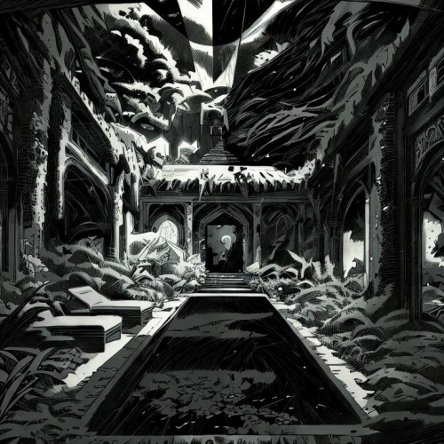 hall of the fallen,lost place,catacombs,dungeon,abandoned place,abandoned room,mausoleum ruins,ruins,ruin,necropolis,labyrinth,backgrounds,basement,crypt,abandoned places,the wolf pit,dark world,ghost castle,lostplace,a dark room,Art sketch,Art sketch,Comic