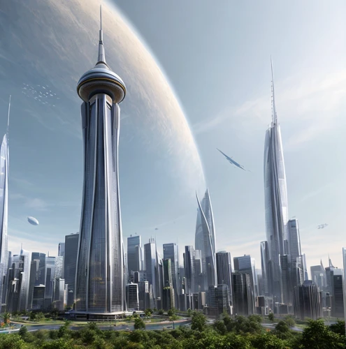futuristic landscape,futuristic architecture,sky space concept,futuristic,sci-fi,sci - fi,sci fi,metropolis,sky city,skycraper,scifi,federation,2022,urbanization,terraforming,skyscrapers,utopian,skyscraper,city skyline,international towers