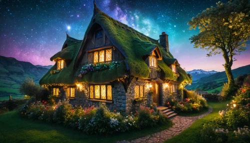 witch's house,fantasy picture,home landscape,beautiful home,little house,lonely house,fantasy landscape,house in mountains,house in the forest,fairy house,cottage,summer cottage,house in the mountains,witch house,fantasy art,fairy tale,ancient house,small house,miniature house,fairytale,Photography,General,Fantasy