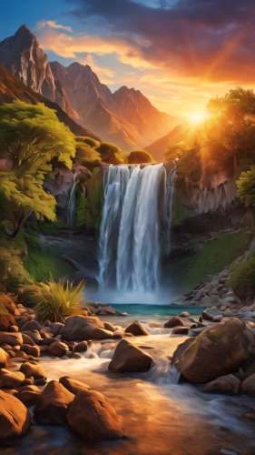 landscape background,fantasy landscape,wasserfall,waterfalls,brown waterfall,beautiful landscape,full hd wallpaper,water falls,water fall,landscapes beautiful,waterfall,fantasy picture,mountain spring,flowing water,nature landscape,mountain stream,river landscape,world digital painting,natural scenery,haifoss,Photography,General,Natural