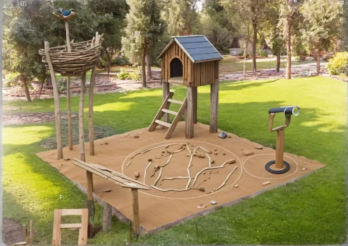 outdoor play equipment,playset,play area,play yard,children's playground,swing set,play tower,adventure playground,children's playhouse,playground,climbing garden,wooden swing,dog house frame,archery stand,climbing frame,wooden mockup,garden swing,wooden frame construction,construction set,seesaw