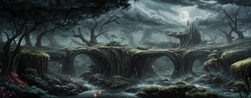 elven forest,haunted forest,swampy landscape,devilwood,holy forest,fairy forest,forest glade,fantasy landscape,enchanted forest,forest dark,forest landscape,the forest,old-growth forest,mushroom landscape,druid grove,the forests,deciduous forest,forest background,foggy forest,ghost forest