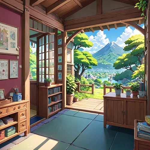 japanese-style room,studio ghibli,boy's room picture,classroom,study room,dandelion hall,the little girl's room,cartoon video game background,children's room,kids room,backgrounds,watercolor tea shop,summer cottage,children's bedroom,the cabin in the mountains,background images,japanese background,children's background,mountain scene,class room,Anime,Anime,Traditional