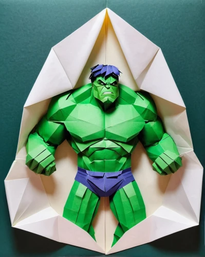 green folded paper,paper art,origami paper,origami,hulk,folded paper,avenger hulk hero,3d figure,paper ball,dodecahedron,actionfigure,low poly,star polygon,low-poly,michelangelo,three dimensional,japanese wave paper,incredible hulk,three-dimensional,earth chakra,Unique,Paper Cuts,Paper Cuts 02