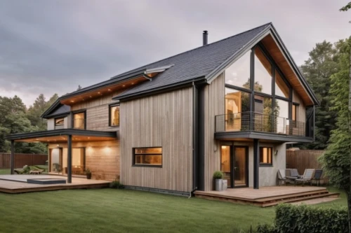 timber house,wooden house,modern house,danish house,modern architecture,smart home,eco-construction,house shape,smart house,wooden decking,half-timbered,two story house,new england style house,folding roof,mid century house,inverted cottage,slate roof,beautiful home,half timbered,wooden construction