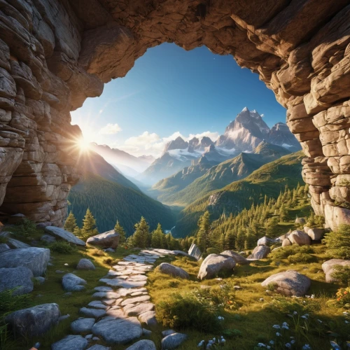 alpine region,the alps,landscape mountains alps,alps,high alps,bernese alps,mountain landscape,dolomites,mountain world,alpine crossing,fantasy landscape,mountain scene,alpine route,virtual landscape,mountain sunrise,canton of glarus,south tyrol,swiss alps,landscape background,berchtesgaden national park,Photography,General,Realistic