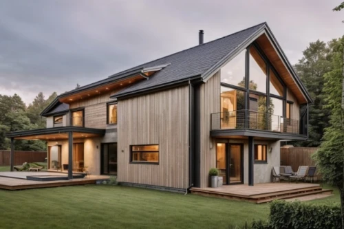 timber house,wooden house,modern house,danish house,eco-construction,modern architecture,half-timbered,house shape,smart house,smart home,half timbered,two story house,wooden decking,folding roof,slate roof,inverted cottage,new england style house,frame house,beautiful home,modern style