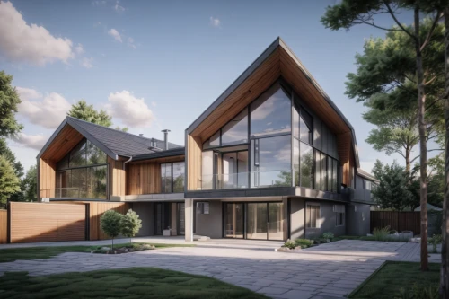 modern house,3d rendering,timber house,modern architecture,eco-construction,dunes house,mid century house,wooden house,render,build by mirza golam pir,danish house,smart house,crown render,cubic house,residential house,luxury home,house in the forest,contemporary,luxury property,house shape