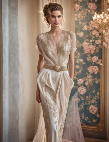 bridal clothing,wedding gown,bridal dress,wedding dresses,evening dress,wedding dress,bridal party dress,bridal,elegant,blonde in wedding dress,wedding dress train,ball gown,elegance,romantic look,silver wedding,gown,overskirt,lace border,royal lace,wedding details,Photography,General,Realistic