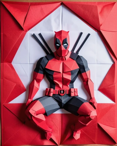 dead pool,deadpool,cosplay image,red super hero,playmat,daredevil,chimichanga,cosplayer,lopushok,asian costume,maul,paper and ribbon,wall,paper art,revoltech,red hood,origami,shuriken,cosplay,spider-man,Unique,Paper Cuts,Paper Cuts 02