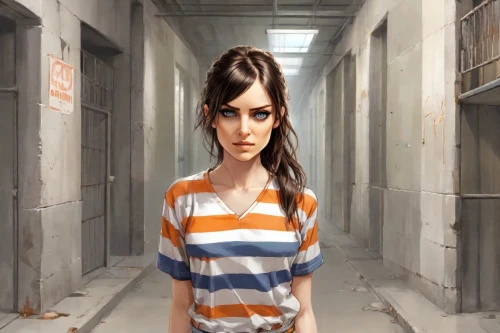 croft,clementine,world digital painting,girl walking away,portrait background,girl in a long,prisoner,half life,lori,the girl at the station,action-adventure game,girl on the stairs,alley,girl with a gun,game art,the girl's face,digital painting,girl with gun,photo painting,the girl,Digital Art,Comic