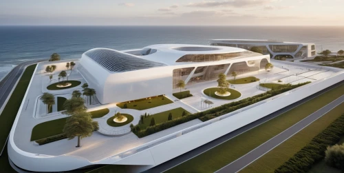 futuristic art museum,futuristic architecture,sochi,house of the sea,mamaia,dunes house,modern architecture,solar cell base,3d rendering,cube stilt houses,modern building,archidaily,dolphinarium,cube house,offshore wind park,eco hotel,modern house,guggenheim museum,chancellery,yas marina circuit,Photography,General,Realistic