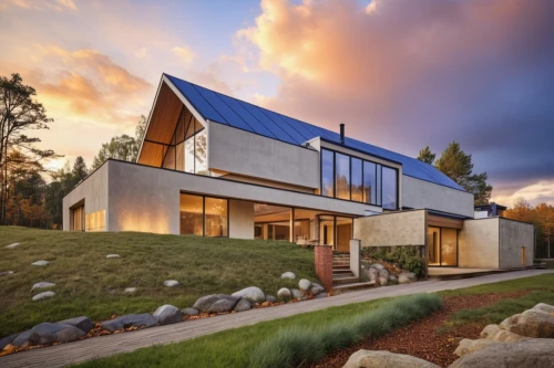 modern house,eco-construction,modern architecture,dunes house,smart house,timber house,smart home,cubic house,cube house,house in the mountains,house in mountains,mid century house,metal cladding,new england style house,grass roof,beautiful home,house shape,glass facade,wooden house,home landscape,Photography,General,Realistic