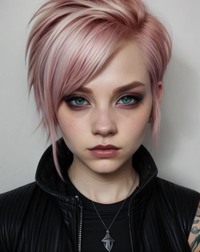 punk,pixie-bob,pink hair,doll's facial features,realdoll,pink beauty,punk design,asymmetric cut,clove pink,natural pink,dusky pink,dark pink in colour,dark pink,greta oto,sky rose,pink and brown,bibernell rose,violet head elf,rose pink colors,pixie