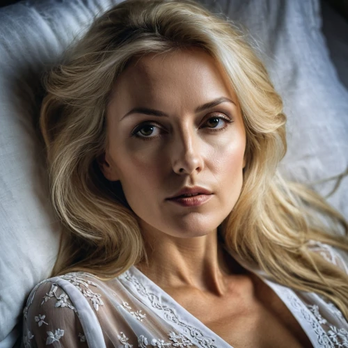 wallis day,woman on bed,girl in bed,blonde woman,woman laying down,elsa,jessamine,woman portrait,femme fatale,moody portrait,romantic portrait,ukrainian,lying down,british actress,bylina,portrait photography,garanaalvisser,yvonne strahovski,angel face,beautiful woman,Photography,Documentary Photography,Documentary Photography 27