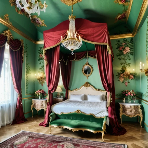 ornate room,fairy tale castle sigmaringen,rococo,napoleon iii style,four poster,venice italy gritti palace,four-poster,sleeping room,great room,the little girl's room,danish room,children's bedroom,moritzburg palace,canopy bed,baroque,bedroom,royal interior,catherine's palace,interior decoration,iulia hasdeu castle,Photography,General,Realistic