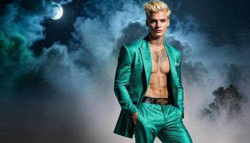 merfolk,turquoise leather,merman,turquoise wool,aquaman,male model,color turquoise,riddler,turquoise,poseidon,teal digital background,image manipulation,rainmaker,green jacket,photomanipulation,green,photo manipulation,teal,digital compositing,fashion shoot