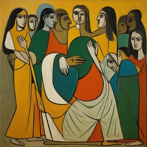 pentecost,nativity of christ,nativity,nativity of jesus,candlemas,holy family,birth of christ,all saints' day,palm sunday,mother with children,the mother and children,the magdalene,group of people,church painting,contemporary witnesses,jesus in the arms of mary,procession,khokhloma painting,woman church,mother and children,Art,Artistic Painting,Artistic Painting 05