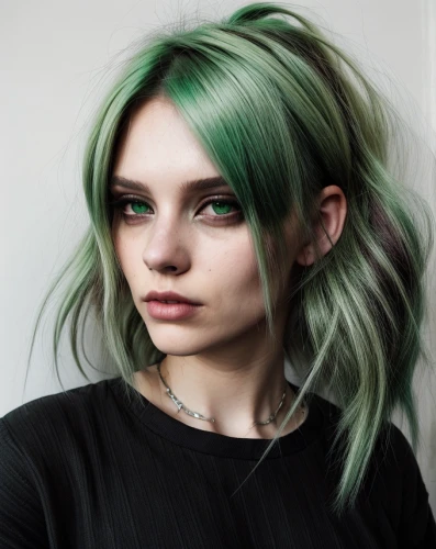 dahlia white-green,green skin,green aurora,green mermaid scale,gray-green,jade,grunge,asymmetric cut,sage color,green,heather green,emerald,menta,dark green,distressed clover,mint blossom,artificial hair integrations,pixie-bob,wasabi,emerald lizard