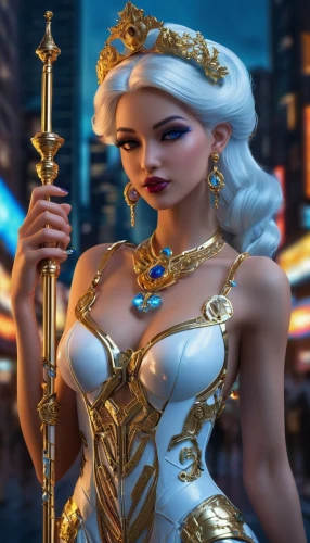 cleopatra,fantasy woman,priestess,athena,goddess of justice,lady justice,golden crown,ancient egyptian girl,gold jewelry,sorceress,gold crown,mary-gold,elsa,celtic queen,ice queen,queen of the night,fantasy art,venetia,libra,fantasy picture,Conceptual Art,Sci-Fi,Sci-Fi 26