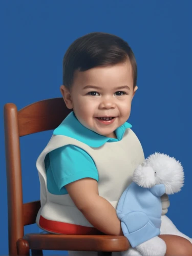 portrait background,monchhichi,diabetes in infant,baby frame,3d teddy,child portrait,cute baby,pediatrics,child is sitting,baby products,blue background,social,custom portrait,baby diaper,infant,infant bodysuit,baby care,children's photo shoot,chair png,infant formula,Photography,General,Realistic