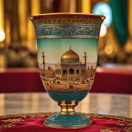 gold chalice,enamel cup,islamic lamps,golden pot,goblet,goblet drum,copper vase,golden candlestick,uzbekistan,chalice,bahraini gold,pure-blood arab,ottoman,morocco lanterns,sheihk zayed mosque,chinese teacup,glass cup,dome of the rock,shashed glass,zayed mosque,Photography,General,Realistic