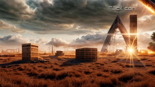 post-apocalyptic landscape,industrial landscape,digital compositing,futuristic landscape,district 9,post apocalyptic,apocalyptic,landscape background,photo manipulation,full hd wallpaper,half life,stargate,futuristic architecture,3d background,scifi,monolith,photomanipulation,virtual landscape,post-apocalypse,wasteland