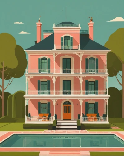 houses clipart,mansion,villa,chateau,house painting,doll's house,luxury property,pool house,country house,house silhouette,stately home,private house,house drawing,country estate,treasure house,house with caryatids,large home,holiday home,summer house,vintage illustration,Illustration,Vector,Vector 05