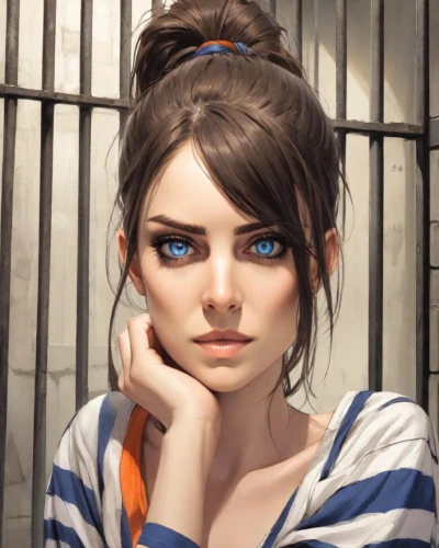 tracer,girl portrait,piko,blue eyes,portrait of a girl,portrait background,the blue eye,the girl's face,worried girl,chainlink,blue eye,vanessa (butterfly),young woman,artist portrait,croft,fantasy portrait,digital painting,ojos azules,phone icon,girl studying,Digital Art,Comic
