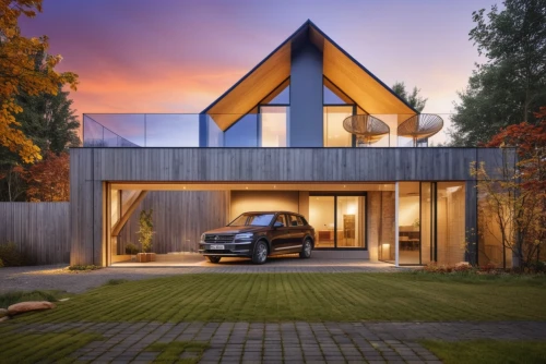 modern house,folding roof,timber house,modern architecture,cubic house,cube house,new england style house,wooden house,smart house,metal roof,eco-construction,smart home,modern style,house shape,contemporary,garage door,automotive exterior,flat roof,dunes house,metal cladding,Photography,General,Realistic