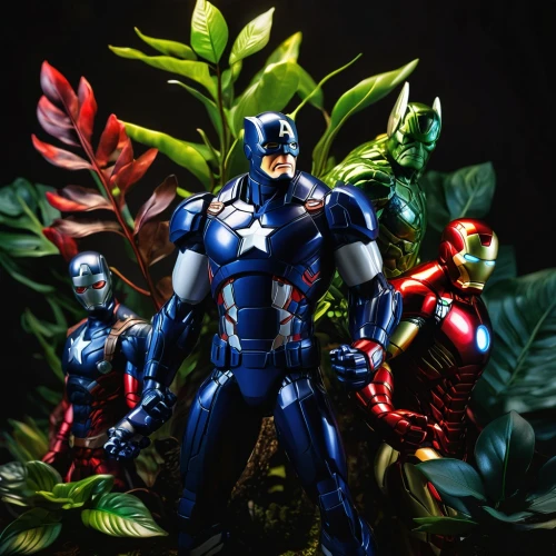 capitanamerica,four-leaf,revoltech,actionfigure,borage family,marvel figurine,background ivy,ivy family,american holly,captain america,veratrum,gentian family,figure of justice,captain american,superhero background,water-leaf family,mystique,avenger,toy photos,stand models,Photography,Artistic Photography,Artistic Photography 02