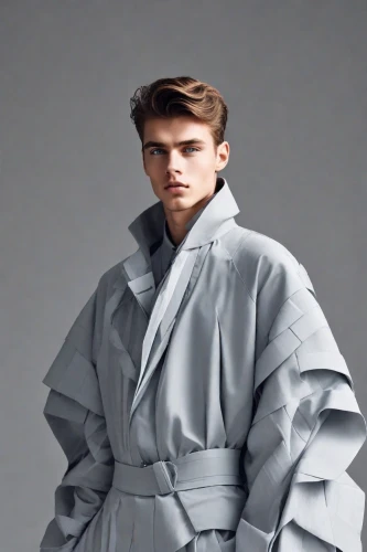 rain suit,outerwear,coat,raincoat,imperial coat,windbreaker,weatherproof,overcoat,male model,long coat,menswear,national parka,old coat,futuristic,asymmetric cut,trench coat,glacier gray,coat color,polar fleece,dry cleaning,Photography,Realistic