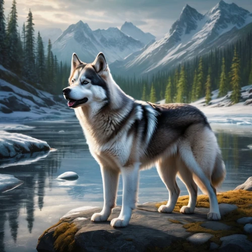 northern inuit dog,sakhalin husky,malamute,siberian husky,husky,carpathian shepherd dog,canidae,tamaskan dog,saarloos wolfdog,european wolf,canadian eskimo dog,alaskan malamute,labrador husky,greenland dog,wolfdog,west siberian laika,white shepherd,gray wolf,tundra,canis lupus,Photography,General,Fantasy