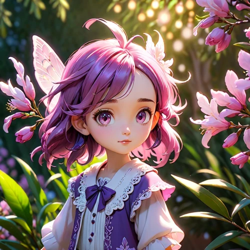 acerola,garden fairy,fae,flower fairy,little girl fairy,butterfly lilac,child fairy,lilac blossom,rosa 'the fairy,precious lilac,rosa ' the fairy,fairy tale character,vanessa (butterfly),fairy,anemone hupehensis september charm,flora,faery,maiden anemone,faerie,japanese sakura background,Anime,Anime,Cartoon