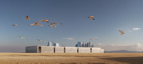 sky space concept,birds in flight,cube stilt houses,offshore wind park,geese flying,birds flying,crane houses,flying birds,bird flight,eco-construction,pigeon flight,flying seeds,bird migration,bird kingdom,flock of birds,flying sea gulls,wind park,fields of wind turbines,cranes,cranes from eberswalde,Photography,General,Realistic