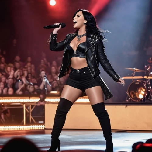 thighs,performing,thigh,worship,leather,black leather,playback,leather boots,queen,belt with stockings,wireless microphone,confident,live concert,live performance,concert,rocker,queen bee,curves,hips,austin 12/6,Photography,General,Realistic