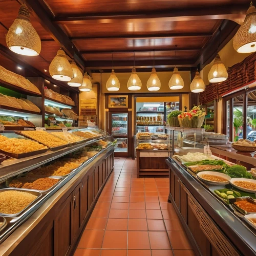 meat counter,sicilian cuisine,deli,mediterranean cuisine,bakery products,costa rican cuisine,bakery,cuisine of madrid,latin american food,spice market,seafood counter,pastry shop,puerto rican cuisine,kitchen shop,mediterranean food,bread spread,grocer,italian food,pâtisserie,mexican foods,Photography,General,Realistic