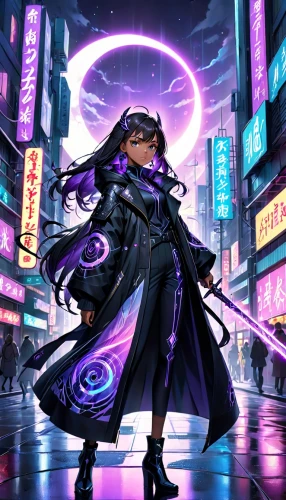 cyberpunk,ultraviolet,yukio,cyber,cyber glasses,la violetta,cg artwork,malva,masquerade,medusa,raven rook,violet,raven girl,sigma,fuki,purple wallpaper,fantasia,futuristic,kosmea,catwoman,Anime,Anime,Realistic