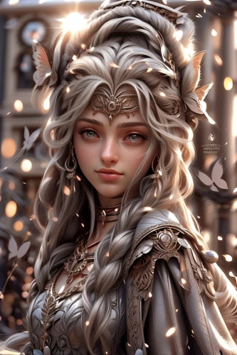 fantasy portrait,celtic queen,3d fantasy,the enchantress,elven,medusa,sorceress,cybele,violet head elf,fantasy art,fairy tale character,crown render,fantasy woman,dryad,the snow queen,female doll,wood elf,artemisia,faery,priestess